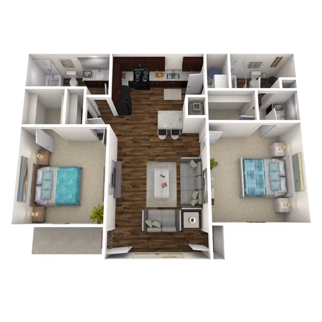 Classic Two Bedroom 226 floor plan